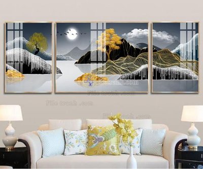 File gốc File tranh hiện đại pha lê gương FT058 (dành cho trang trí nội thất)