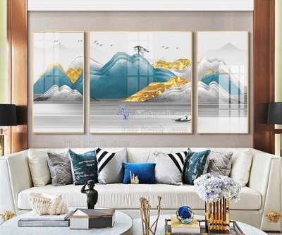 Hình ảnh file gốc in lụa File tranh hiện đại pha lê gương FT093