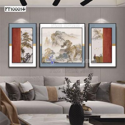 File tranh File tranh hiện đại pha lê gương FT100014 (gốc) chủ đề thiên nhiên