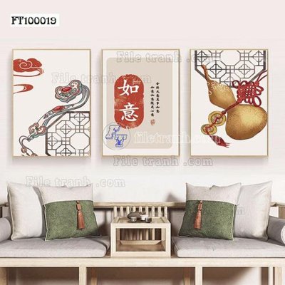 File tranh File tranh hiện đại pha lê gương FT100019 (bản gốc) treo phòng ăn