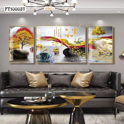 File tranh gốc File tranh hiện đại pha lê gương FT100037 (sắc nét từng chi tiết)