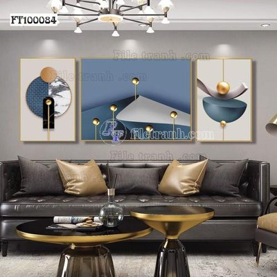 File in ấn File tranh hiện đại pha lê gương FT100084 (bản gốc) sắc nét