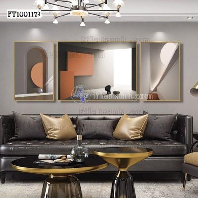 File ảnh File tranh hiện đại pha lê gương FT100117 (gốc) trang trí khách sạn