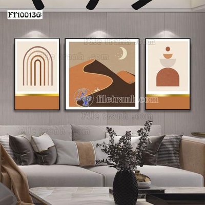 File gốc File tranh hiện đại pha lê gương FT100136 (in tráng gương) hiện đại