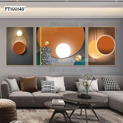 File tranh File tranh hiện đại pha lê gương FT100145 (gốc) chủ đề trừu tượng