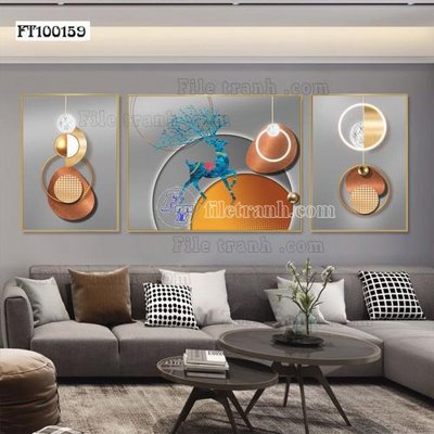 Cung cấp file tranh gốc File tranh hiện đại pha lê gương FT100159 độc quyền