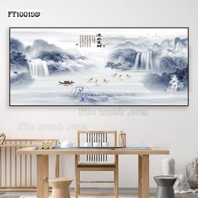 Ảnh gốc File tranh hiện đại pha lê gương FT100198 (độ nét cao) in mica