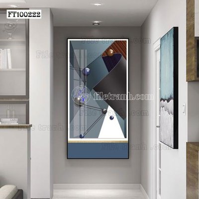 File PSD File tranh hiện đại pha lê gương FT100222 (gốc) tách lớp chi tiết