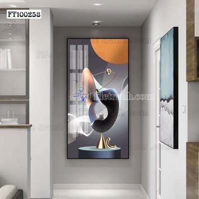 File gốc File tranh hiện đại pha lê gương FT100258 (thiết kế) độc quyền