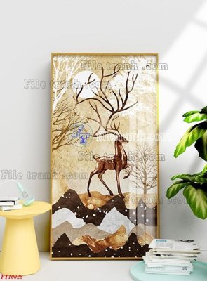 File tranh File tranh bộ hiện đại FT10028 (bản gốc) in canvas