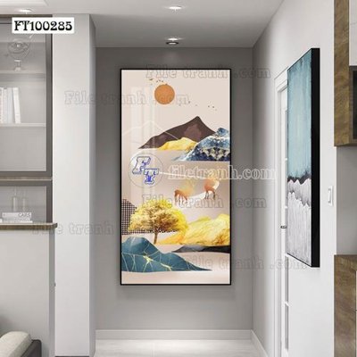 Tải file File tranh hiện đại pha lê gương FT100285 (PSD) cho in ấn quảng cáo