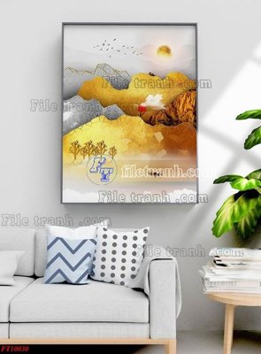File tranh File tranh bộ hiện đại FT10030 (bản gốc) treo phòng ăn