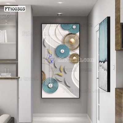 File gốc File tranh hiện đại pha lê gương FT100303 (phong cách) tối giản
