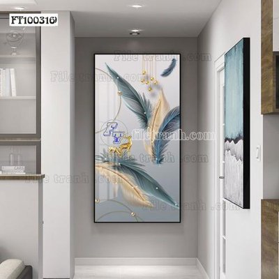 File tranh File tranh hiện đại pha lê gương FT100316 (gốc) chủ đề động vật