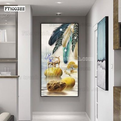 Tải file PSD File tranh hiện đại pha lê gương FT100322 (nguyên layer) để in