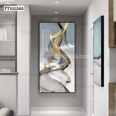 File tranh in tráng gương File tranh hiện đại pha lê gương FT100345 (siêu nét)