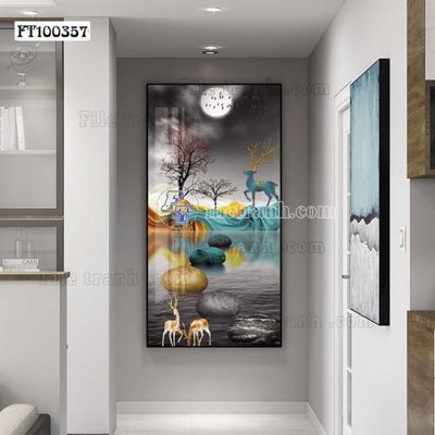 File gốc in ấn File tranh hiện đại pha lê gương FT100357 (sẵn sàng tải về)