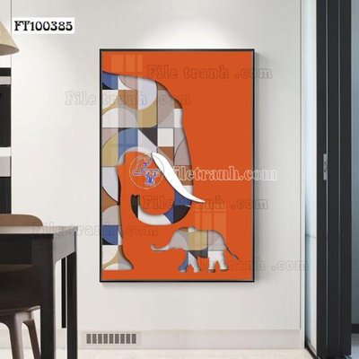 File gốc File tranh hiện đại pha lê gương FT100385 (ảnh chi tiết) để in trần