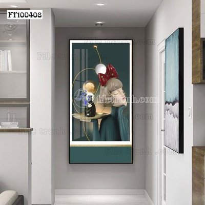 File tranh ảnh gốc File tranh hiện đại pha lê gương FT100408 dùng cho in khổ lớn