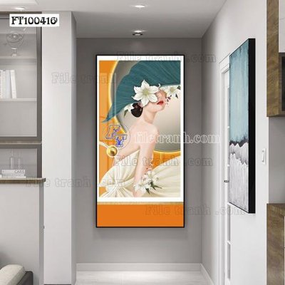 File tranh File tranh hiện đại pha lê gương FT100416 (bản gốc) treo phòng ăn