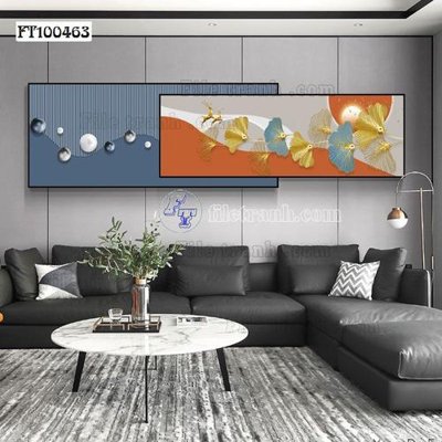 File gốc File tranh hiện đại pha lê gương FT100463 (PNG) không nền chất lượng