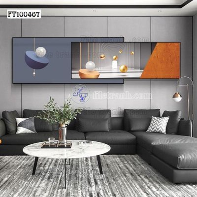 File gốc File tranh hiện đại pha lê gương FT100467 (in tráng gương) ốp tường