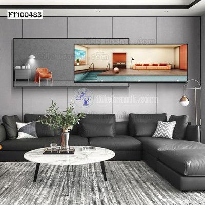 File gốc File tranh hiện đại pha lê gương FT100483 (PNG) trong suốt (transparent)