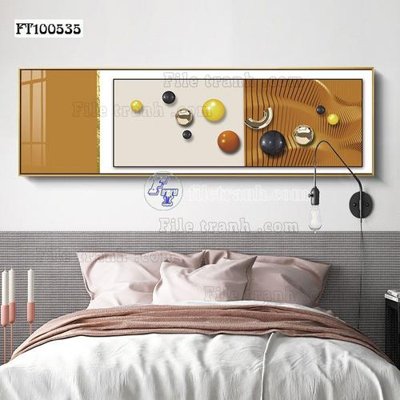 File gốc File tranh hiện đại pha lê gương FT100535 (in tráng gương) hiện đại