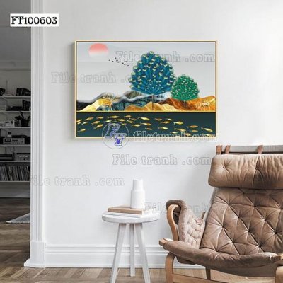 Mua file gốc File tranh hiện đại pha lê gương FT100603 (in ấn) tại Filetranh.com
