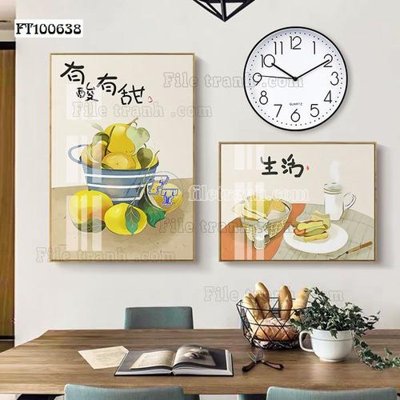 File in trần File tranh hiện đại pha lê gương FT100638 (bản gốc) đại dương