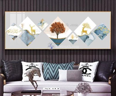 File ảnh gốc File tranh hiện đại pha lê gương FT100658 (chuyên in mica)