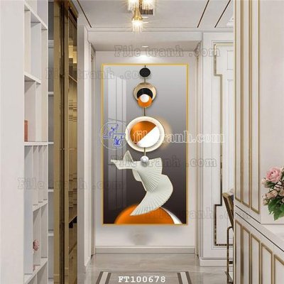 File gốc File tranh hiện đại pha lê gương FT100678 (phong cách) tối giản