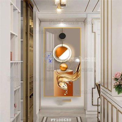 File PSD in ấn File tranh hiện đại pha lê gương FT100680 (chất lượng cao)