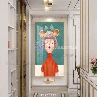 File PSD File tranh hiện đại pha lê gương FT100683 (nguyên gốc) chất lượng cao