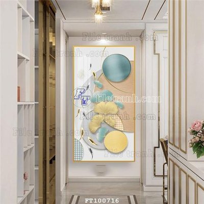 File tranh File tranh hiện đại pha lê gương FT100716 (gốc) chủ đề trừu tượng