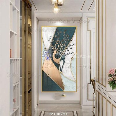 File ảnh File tranh hiện đại pha lê gương FT100721 (gốc) in PP, decal
