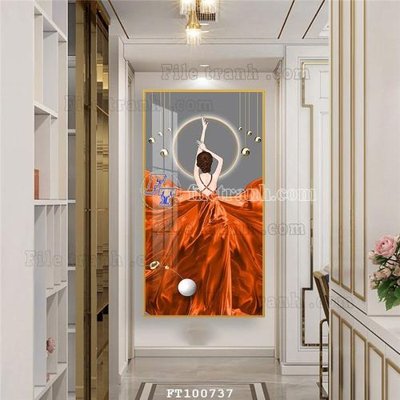 File in mica File tranh hiện đại pha lê gương FT100737 (ảnh gốc) đẹp