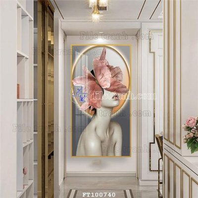 File in trần File tranh hiện đại pha lê gương FT100740 (bản gốc) bầu trời