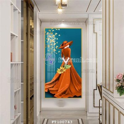 File gốc File tranh hiện đại pha lê gương FT100743 (phong cách) cổ điển