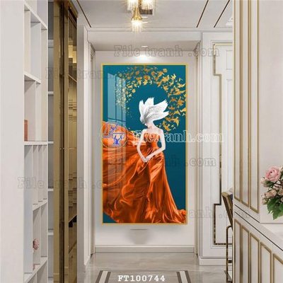 File in trần File tranh hiện đại pha lê gương FT100744 (file gốc) chủ đề vũ trụ