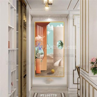 File gốc File tranh hiện đại pha lê gương FT100779 cho in ấn và thiết kế