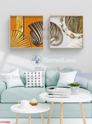 File gốc File tranh bộ hiện đại FT10080 (in tráng gương) hiện đại