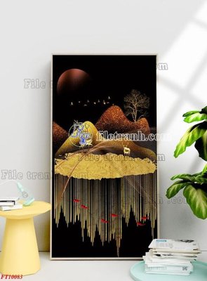 File gốc File tranh bộ hiện đại FT10083 (AI/EPS) cho in ấn