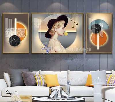 File tranh File tranh hiện đại pha lê gương FT100870 (ảnh gốc) in trần nhà