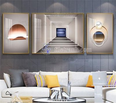 File tranh PSD File tranh hiện đại pha lê gương FT100874 chất lượng cao