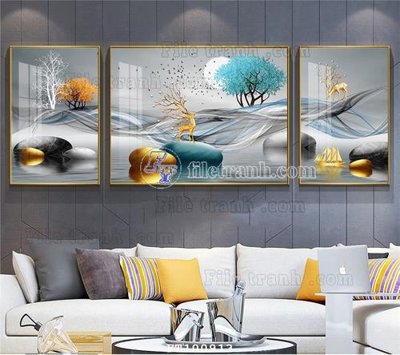 Download file tranh PSD File tranh hiện đại pha lê gương FT100913 để chỉnh sửa