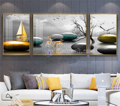 File ảnh File tranh hiện đại pha lê gương FT100928 (gốc) in decal dán tường