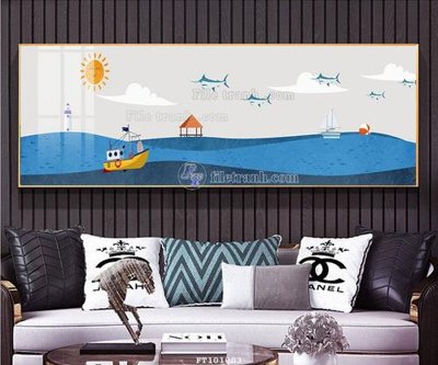 File gốc File tranh hiện đại pha lê gương FT101003 (thiết kế) cho in ấn