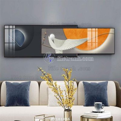 File gốc File tranh hiện đại pha lê gương FT101056 (in 3D) cho trang trí