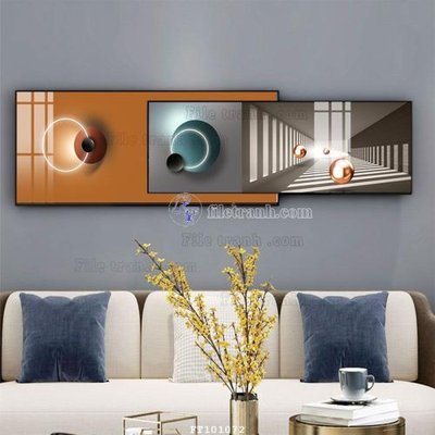 File gốc File tranh hiện đại pha lê gương FT101072 (in lụa) tranh phong thủy